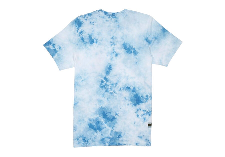 Tie Dye Toms Logo Crew Tee T Shirts Australia Sale | AU528-062