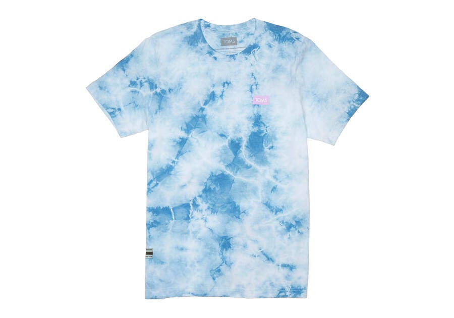 Tie Dye Toms Logo Crew Tee T Shirts Australia Sale | AU528-062