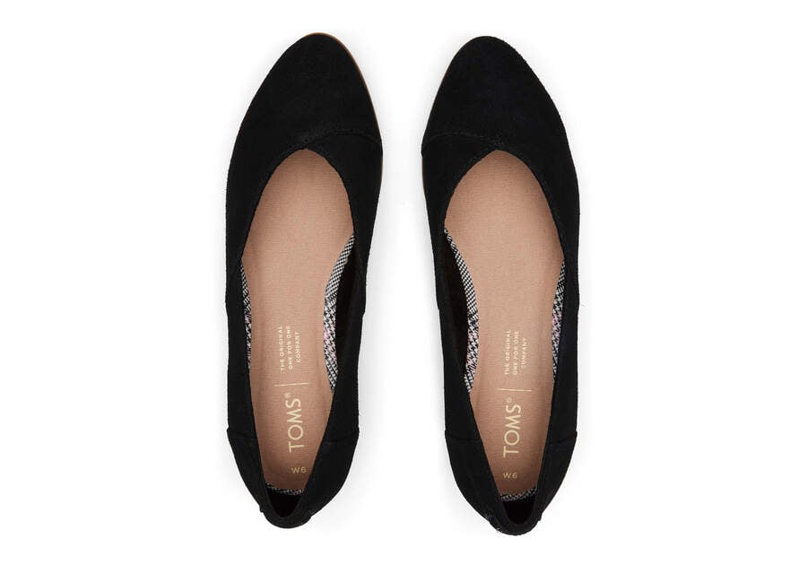 True Black Toms Jutti Neat Flat Flat Shoes Australia Sale | AU083-226