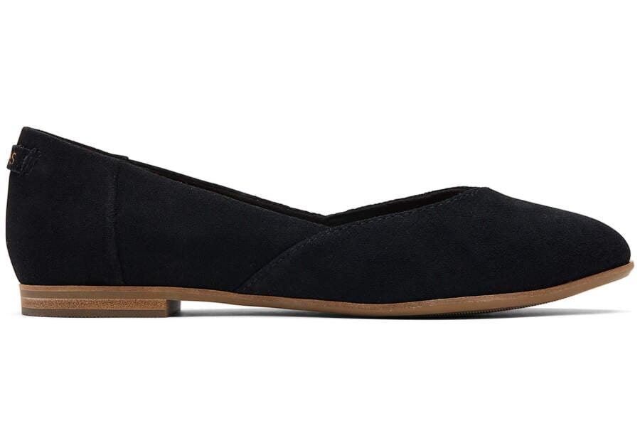 True Black Toms Jutti Neat Flat Flat Shoes Australia Sale | AU083-226