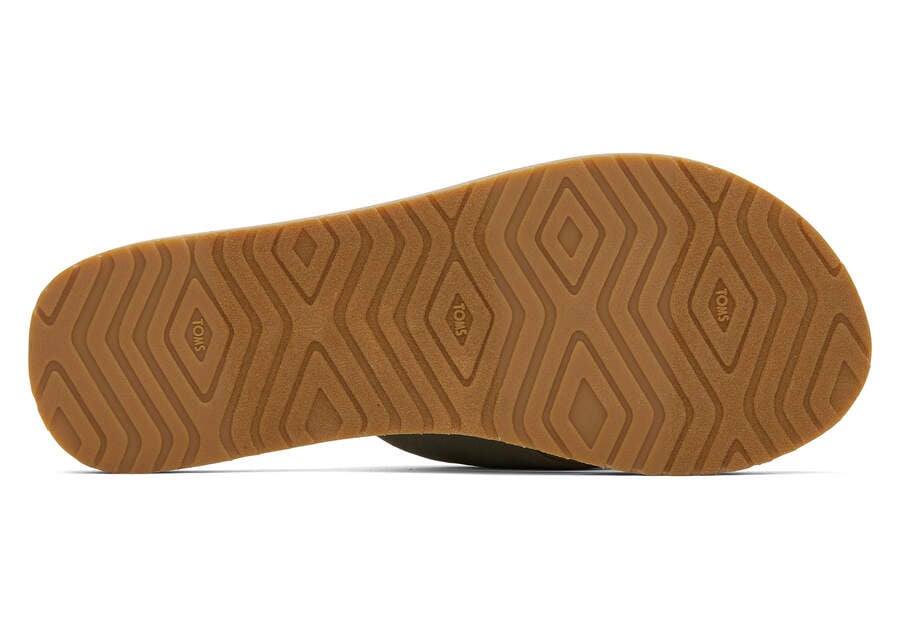 Vetiver Grey Repreve Jersey Toms Piper Flip Flop Australia Sale | AU429-287