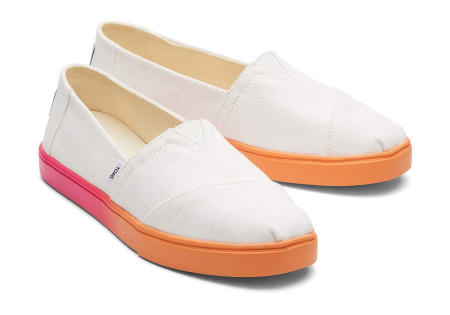 White Canvas Toms Alpargata Cupsole Slip On Australia Sale | AU249-217