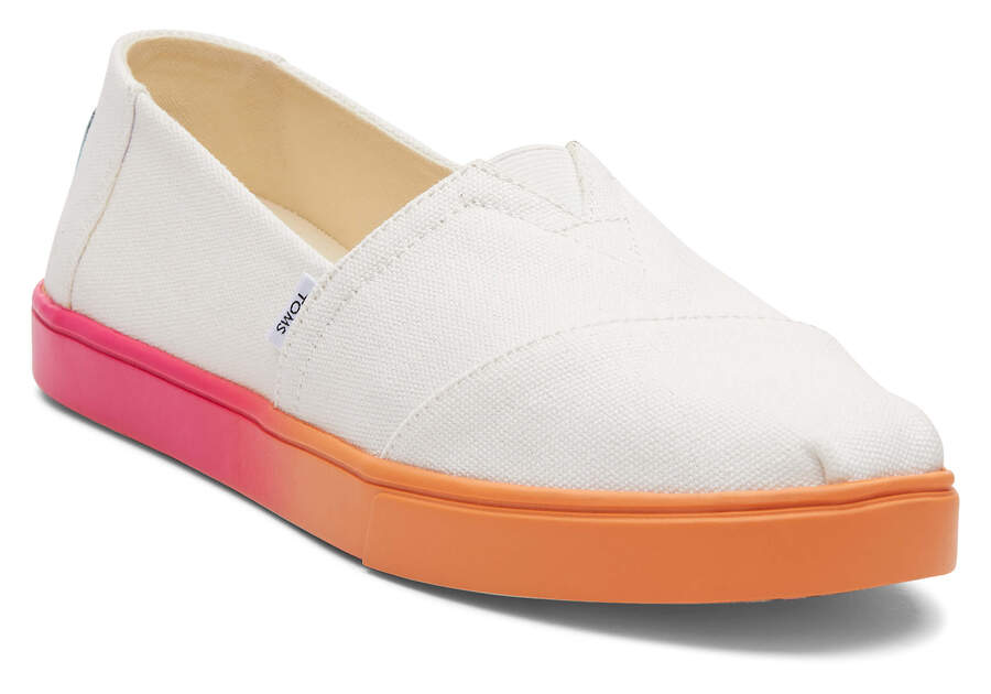 White Canvas Toms Alpargata Cupsole Slip On Australia Sale | AU249-217