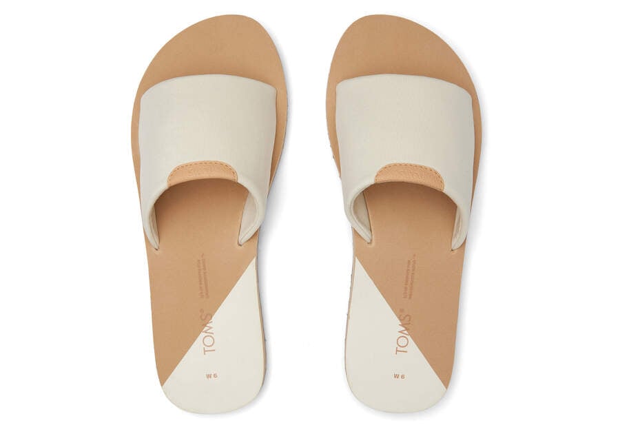 White Repreve Jersey Toms Carly Sandal Australia Sale | AU344-372