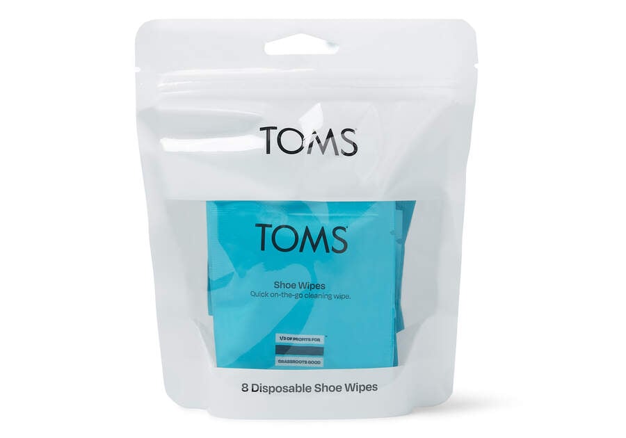 White Toms Shoe Cleaning Wipes 8 Pack Australia Sale | AU097-553