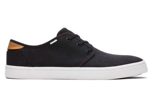 Black Heritage Canvas Toms Carlo Sneaker Australia Sale | AU463-353