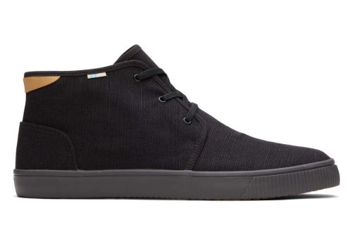 Black Toms Carlo Mid Sneaker Australia Sale | AU345-030