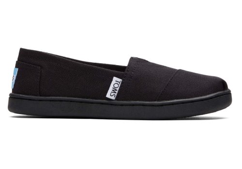 Black Toms Youth Alpargata Canvas Australia Sale | AU486-961