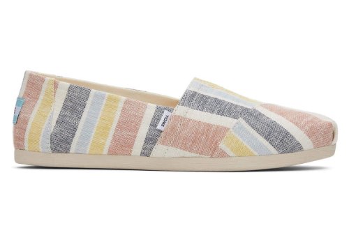 Bright Tan Multi Stripes Toms Alpargata Stripes Australia Sale | AU607-710