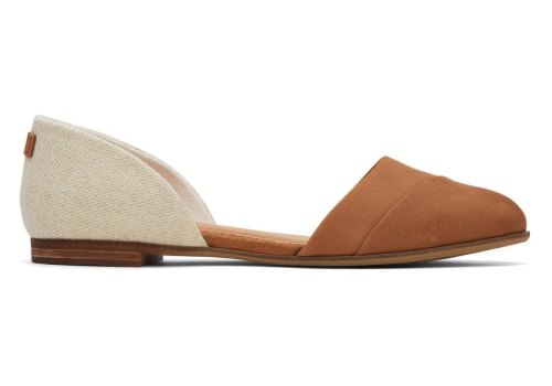 Brown Sugar Toms Jutti D'Orsay Flat Flat Shoes Australia Sale | AU798-295