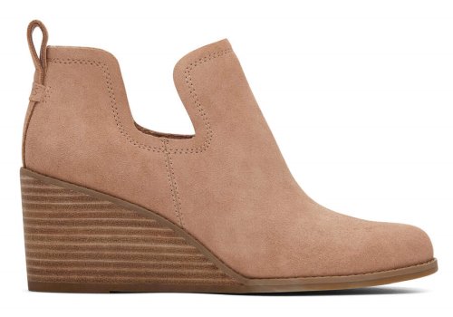 Brown Toms Kallie Wedge Bootie Booties Australia Sale | AU506-327