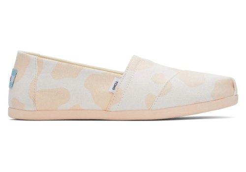 Cow Print Light Peach Toms Alpargata Cow Australia Sale | AU229-517