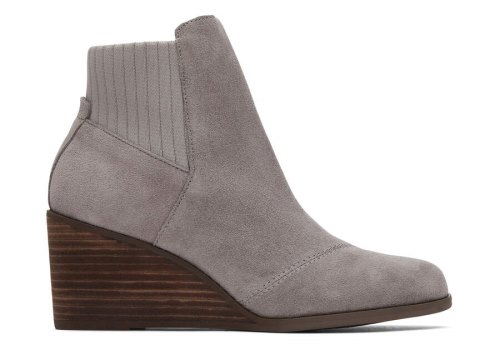 Grey Suede Toms Sadie Boot Boots Australia Sale | AU895-748