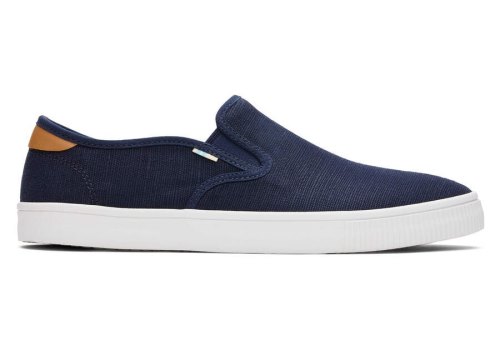 Navy Toms Baja Slip On Australia Sale | AU166-801