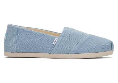 Pastel Blue Toms Alpargata Washed Denim Australia Sale | AU694-399