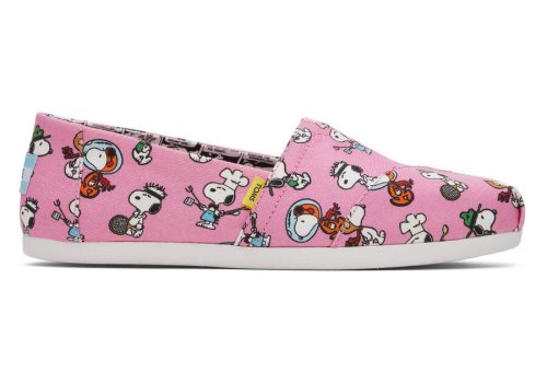 Pink Snoopy Print Toms X Peanuts® Alpargata Australia Sale | AU800-618