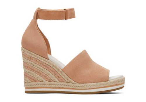 Sandy Beige Toms Marisol Wedge Heel Heels Australia Sale | AU807-549