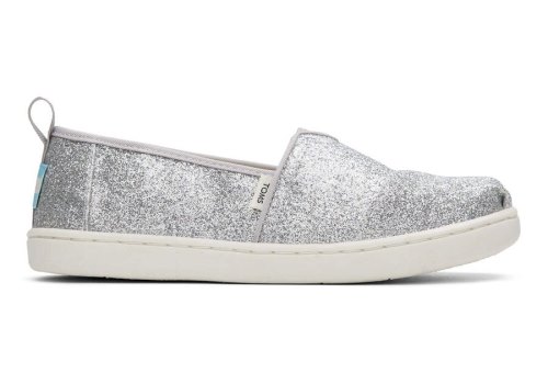 Silver Toms Youth Alpargata Glimmer Australia Sale | AU856-829