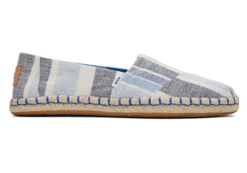 Twilight Blue Multi Stripes Toms Alpargata Rope Espadrille Australia Sale | AU922-522