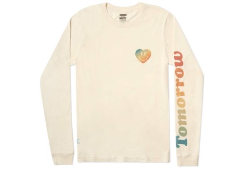 White Toms TOMORROW Logo Long Sleeve T Shirts Australia Sale | AU936-422